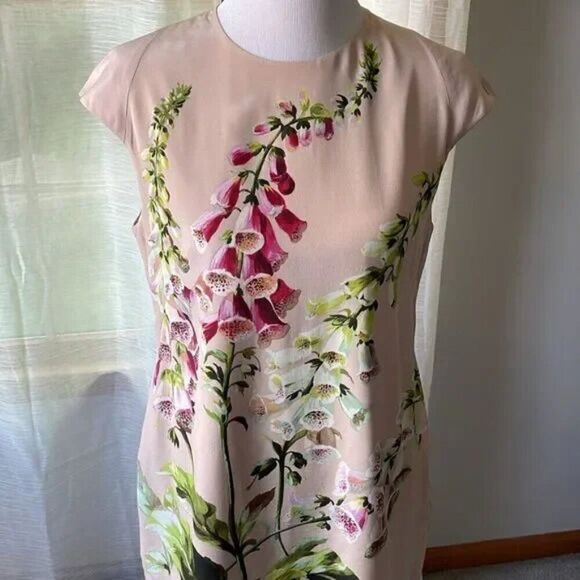 Ted Baker London Silk Floral Dress size 3 - Picture 7 of 8